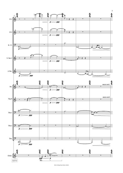 Harmoniemusik für Bläser, Schlagwerk, Klavier, E-Gitarre und E-Bass (2009) Harmoniemusik für Bläser, Schlagwerk, Klavier, E-Gitarre und E-Bass (2009)