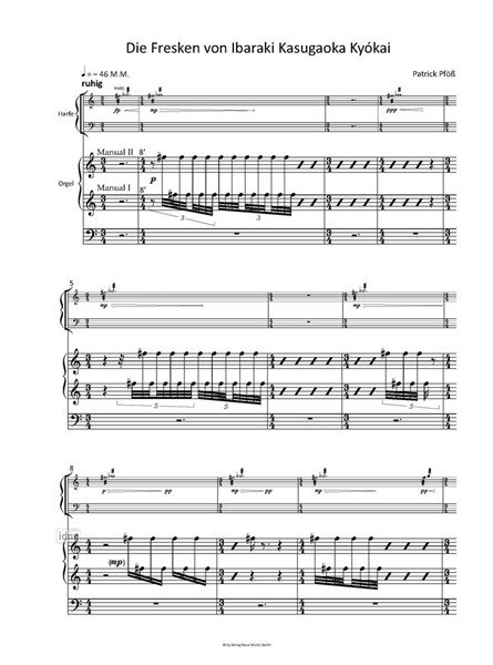 Die Fresken von Ibaraki Kasugaoka Kyókai für Harfe und Orgel (2022) Die Fresken von Ibaraki Kasugaoka Kyókai für Harfe und Orgel (2022)