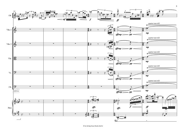 Kommos für Oboe, Streicher und Klavier Kommos für Oboe, Streicher und Klavier