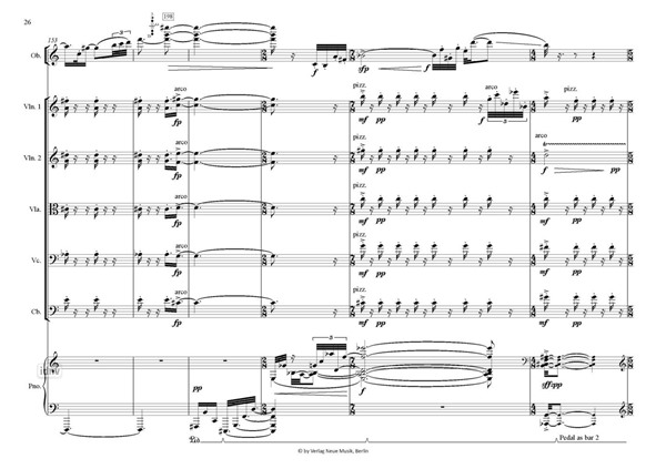 Kommos für Oboe, Streicher und Klavier Kommos für Oboe, Streicher und Klavier