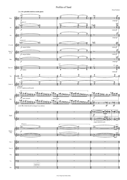 Profiles of Sand für Orchester Profiles of Sand für Orchester