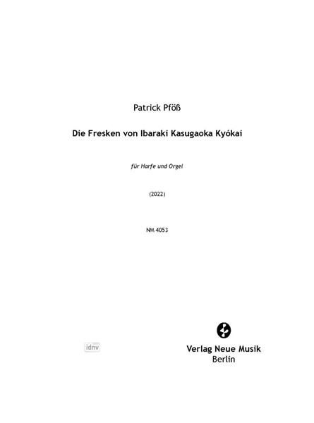 Die Fresken von Ibaraki Kasugaoka Kyókai für Harfe und Orgel (2022) Die Fresken von Ibaraki Kasugaoka Kyókai für Harfe und Orgel (2022)