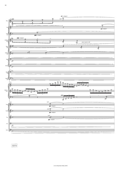 Konzert für Klavier und 15 Solo-Instrumente (2004) Konzert für Klavier und 15 Solo-Instrumente (2004)