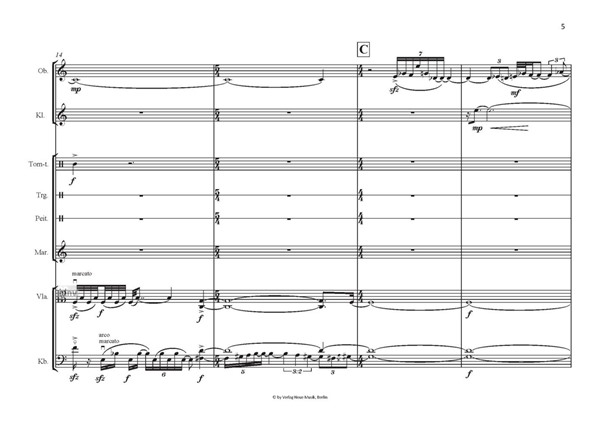 Exurge Domine, quare obdormis … für Oboe, Klarinette, Schlagzeug, Viola und Kontrabass (2011) Exurge Domine, quare obdormis … für Oboe, Klarinette, Schlagzeug, Viola und Kontrabass (2011)