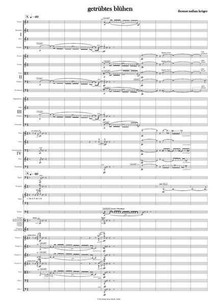 getrübtes blühen für großes Orchester getrübtes blühen für großes Orchester