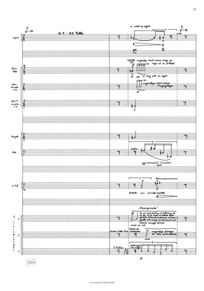anti für Sopran, 3 Sprecher, kleine Flöte, kleine Klarinette in Es, Sopranino-Saxophon in Es, Trompete, Tuba, E-Bass und Schlagwerk (3 Spieler) anti für Sopran, 3 Sprecher, kleine Flöte, kleine Klarinette in Es, Sopranino-Saxophon in Es, Trompete, Tuba, E-Bass und Schlagwerk (3 Spieler)