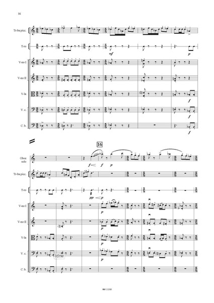 Konzert für Oboe und Kammerensemble (1987) Konzert für Oboe und Kammerensemble (1987)