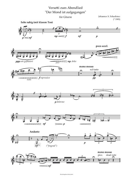 Versetti zum Abendlied "Der Mond ist aufgegangen" für Gitarre (2025) Versetti zum Abendlied "Der Mond ist aufgegangen" für Gitarre (2025)