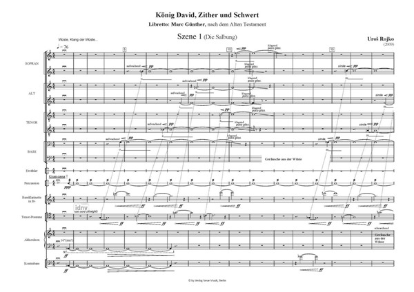 König David für gemischten Chor, Sprecher, Zuspielband und Ensemble (2009) König David für gemischten Chor, Sprecher, Zuspielband und Ensemble (2009)