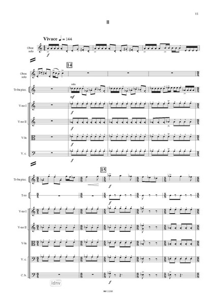 Konzert für Oboe und Kammerensemble (1987) Konzert für Oboe und Kammerensemble (1987)