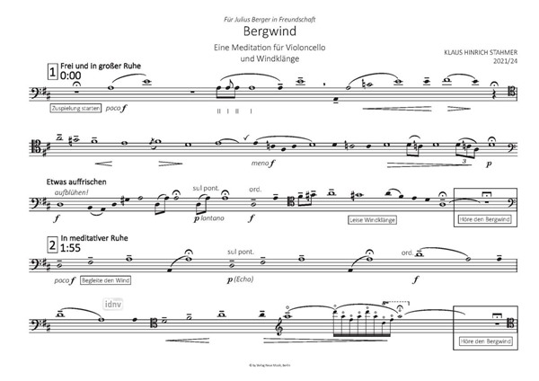 Bergwind Fassung für Violoncello und Windklänge (2021/24) Bergwind Fassung für Violoncello und Windklänge (2021/24)
