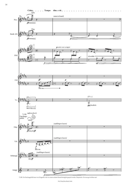 "- V." für Ensemble (2012) "- V." für Ensemble (2012)