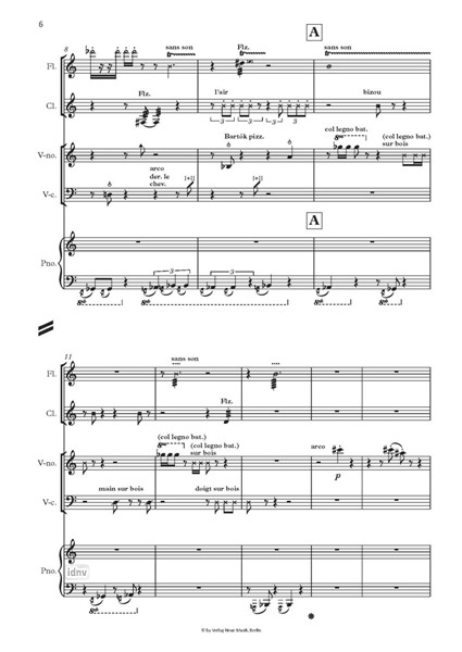 Par conséquent für Flöte, Klarinette, Violine, Violoncello und Klavier Par conséquent für Flöte, Klarinette, Violine, Violoncello und Klavier