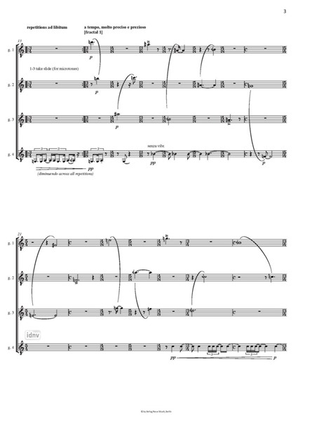 Frostblüte für Gitarrenquartett Frostblüte für Gitarrenquartett