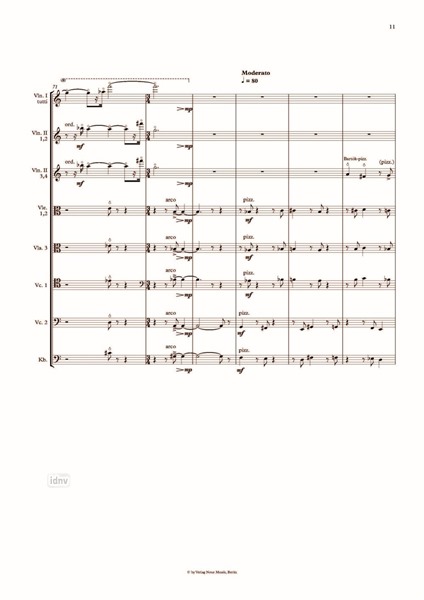 De la profondeur op. 104 für Streichorchester (2012) De la profondeur op. 104 für Streichorchester (2012)