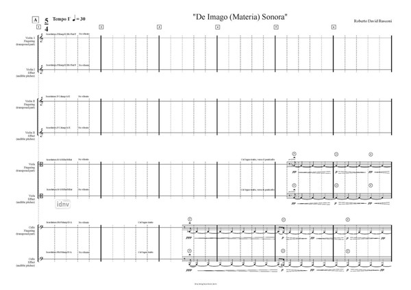De Imago (Materia) Sonora für Streichquartett und Live-Elektronik De Imago (Materia) Sonora für Streichquartett und Live-Elektronik