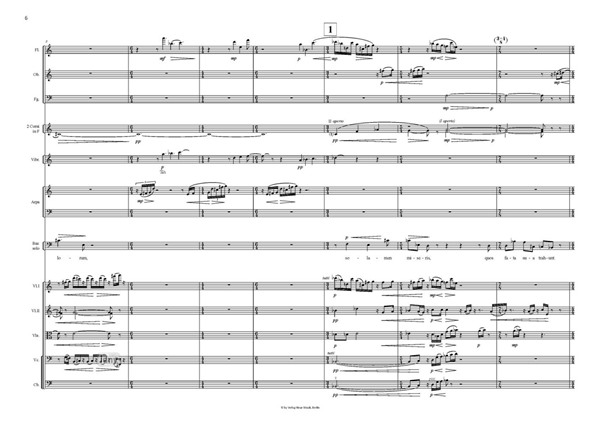 Epigramm III Fassung für Bariton und Kammerorchester Epigramm III Fassung für Bariton und Kammerorchester