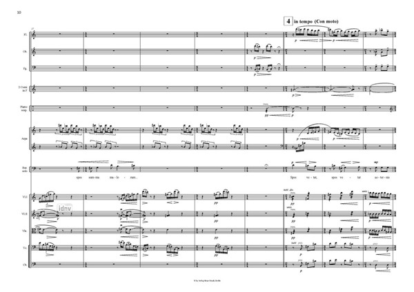 Epigramm III Fassung für Bariton und Kammerorchester Epigramm III Fassung für Bariton und Kammerorchester