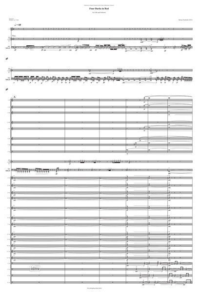 Four Darks in Red op. 75 für Violoncello und Orchester (2012) Four Darks in Red op. 75 für Violoncello und Orchester (2012)