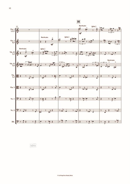 De la profondeur op. 104 für Streichorchester (2012) De la profondeur op. 104 für Streichorchester (2012)