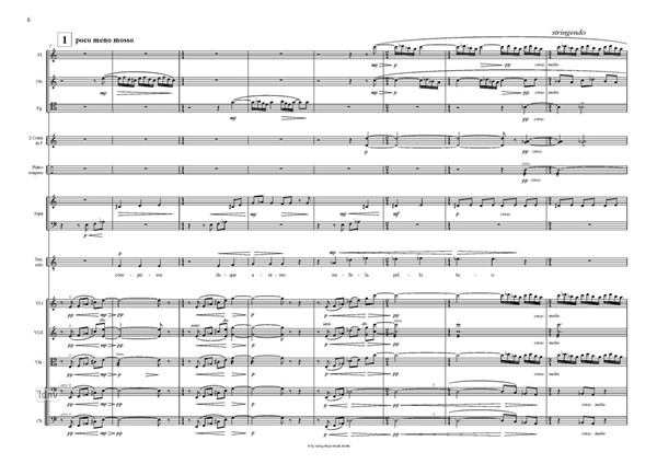 Epigramm II Fassung für Tenor und Kammerorchester Epigramm II Fassung für Tenor und Kammerorchester