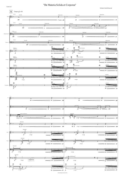 De Materia Solida et Corporea für Ensemble De Materia Solida et Corporea für Ensemble