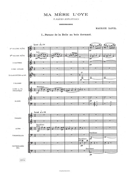 Ma mère l'oye für Orchester Ma mère l'oye für Orchester