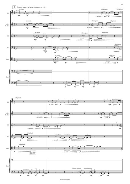 De Materia Subtilis et Complexa für Bläserquintett und Klavier (2014) De Materia Subtilis et Complexa für Bläserquintett und Klavier (2014)
