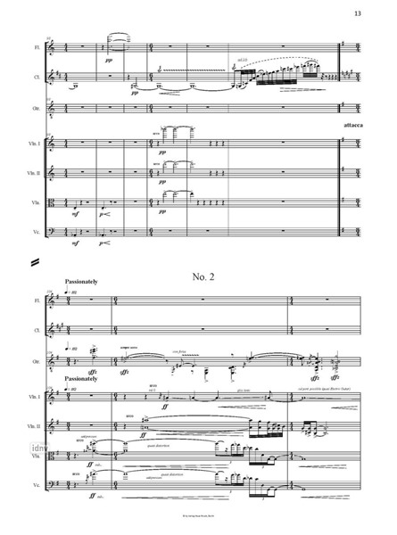 Five Short Letters für Flöte, Klarinette, Gitarre und Streichquartett Five Short Letters für Flöte, Klarinette, Gitarre und Streichquartett