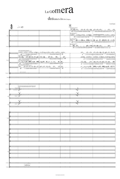 La Gomera für Orchester (2012) La Gomera für Orchester (2012)