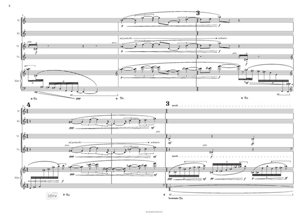 Migration des oiseaux für Flöte, Klarinette, Violine, Violoncello und Klavier (2013) Migration des oiseaux für Flöte, Klarinette, Violine, Violoncello und Klavier (2013)