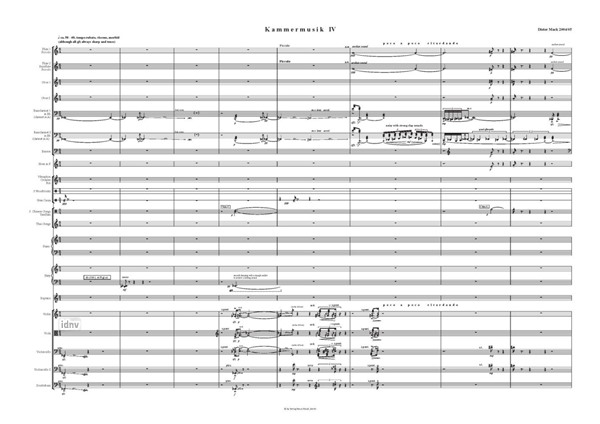Kammermusik IV für Ensemble (2004/05) Kammermusik IV für Ensemble (2004/05)