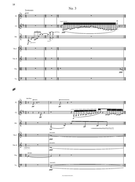 Five Short Letters für Flöte, Klarinette, Gitarre und Streichquartett Five Short Letters für Flöte, Klarinette, Gitarre und Streichquartett
