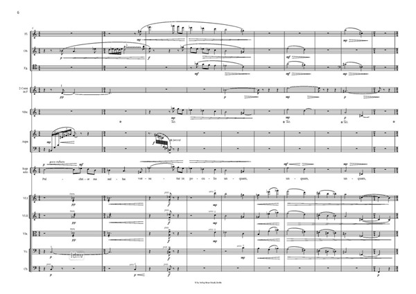 Epigramm V Fassung für Sopran und Kammerorchester Epigramm V Fassung für Sopran und Kammerorchester