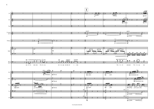 Epigramm VII Fassung für Bariton und Kammerorchester Epigramm VII Fassung für Bariton und Kammerorchester