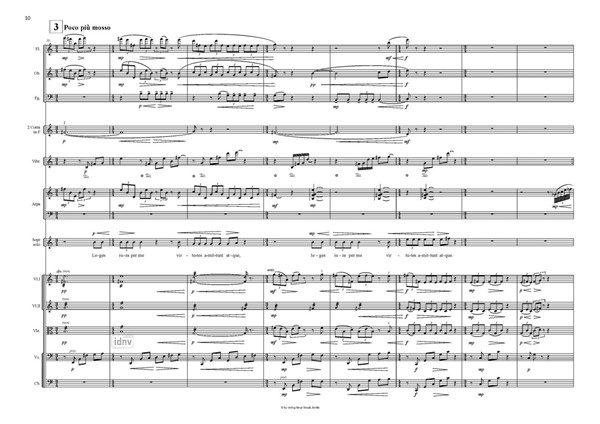 Epigramm V Fassung für Sopran und Kammerorchester Epigramm V Fassung für Sopran und Kammerorchester