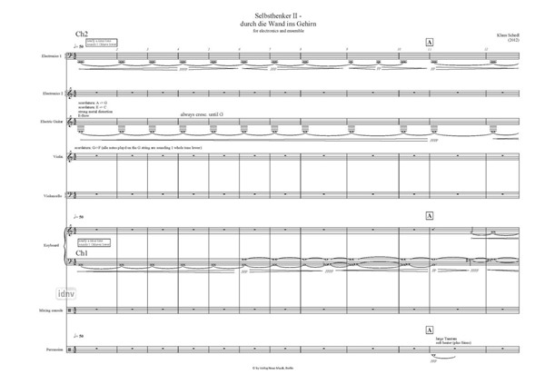 Selbsthenker II für Elektronik und Ensemble Selbsthenker II für Elektronik und Ensemble