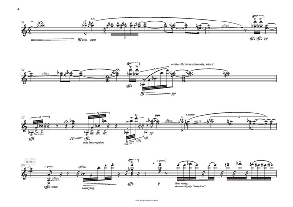 Solo für Thomas für Violine solo (2005) Solo für Thomas für Violine solo (2005)