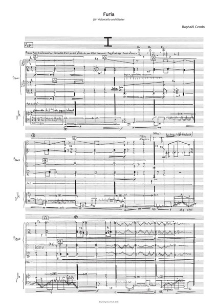Furia für Violoncello und Klavier (2009/10) Furia für Violoncello und Klavier (2009/10)