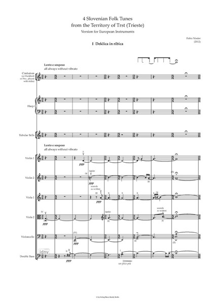 4 Slovenian Folk Tunes from the Territory of Trst (Trieste) for non-western and western instruments (2012) 4 Slovenian Folk Tunes from the Territory of Trst (Trieste) for non-western and western instruments (2012)