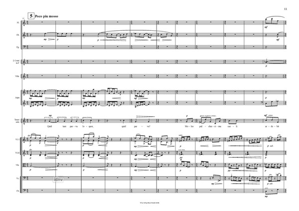 Epigramm I Fassung für Tenor (oder Sopran) und Kammerorchester (2001) Epigramm I Fassung für Tenor (oder Sopran) und Kammerorchester (2001)