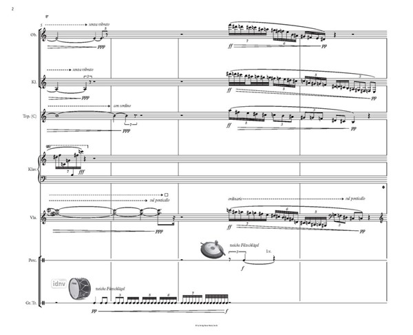 Leipzig Noir 1914 für Oboe/Heckelphon, Klarinette/Altsaxophon, Trompete, Percussion, Klavier, Viola/Strohgeige, Sprecherin, Sprecher und Elektronik (2014) Leipzig Noir 1914 für Oboe/Heckelphon, Klarinette/Altsaxophon, Trompete, Percussion, Klavier, Viola/Strohgeige, Sprecherin, Sprecher und Elektronik (2014)