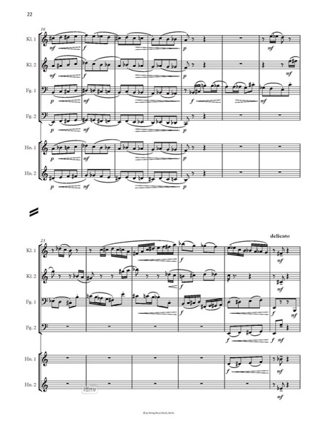 Drei Novelletten op. 113 für Bläsersextett (2014) Drei Novelletten op. 113 für Bläsersextett (2014)