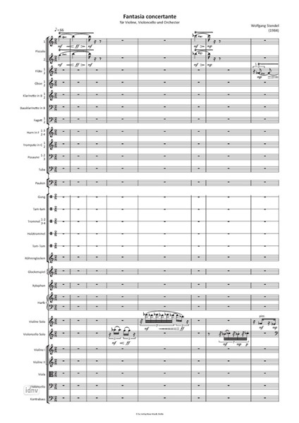 Fantasia concertante für Violine, Violoncello und Orchester (1984) Fantasia concertante für Violine, Violoncello und Orchester (1984)