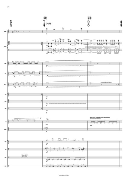 Scompositio für Frauenstimme (mit Klavier, chromatischer Mundharmonika), geteiltes Ensemble und Klangprojektion (2014) Scompositio für Frauenstimme (mit Klavier, chromatischer Mundharmonika), geteiltes Ensemble und Klangprojektion (2014)
