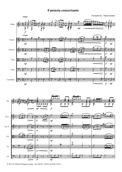 Fantasia Concertante für Solo-Gitarre und Streichorchester Fantasia Concertante für Solo-Gitarre und Streichorchester