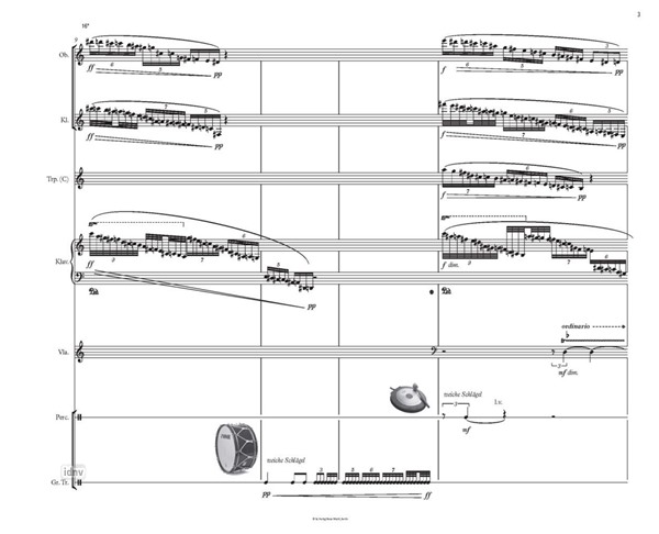 Leipzig Noir 1914 für Oboe/Heckelphon, Klarinette/Altsaxophon, Trompete, Percussion, Klavier, Viola/Strohgeige, Sprecherin, Sprecher und Elektronik (2014) Leipzig Noir 1914 für Oboe/Heckelphon, Klarinette/Altsaxophon, Trompete, Percussion, Klavier, Viola/Strohgeige, Sprecherin, Sprecher und Elektronik (2014)