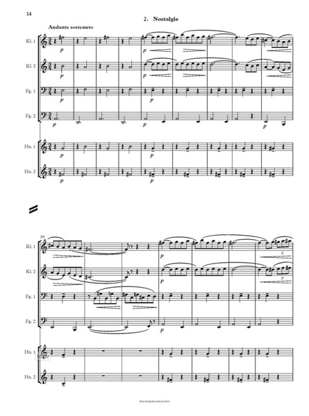 Drei Novelletten op. 113 für Bläsersextett (2014) Drei Novelletten op. 113 für Bläsersextett (2014)