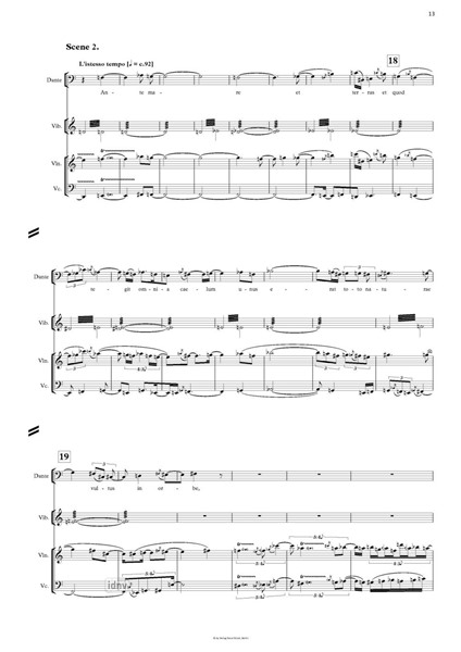 Undivine Comedy Bühnenwerk für Sopran, Bariton, Sprecher (männl.) und Ensemble Undivine Comedy Bühnenwerk für Sopran, Bariton, Sprecher (männl.) und Ensemble