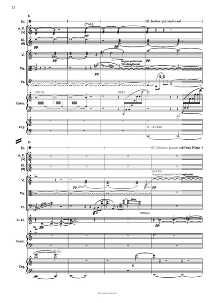 Ex sequi für Sprecher und 10 Instrumente (1995) Ex sequi für Sprecher und 10 Instrumente (1995)